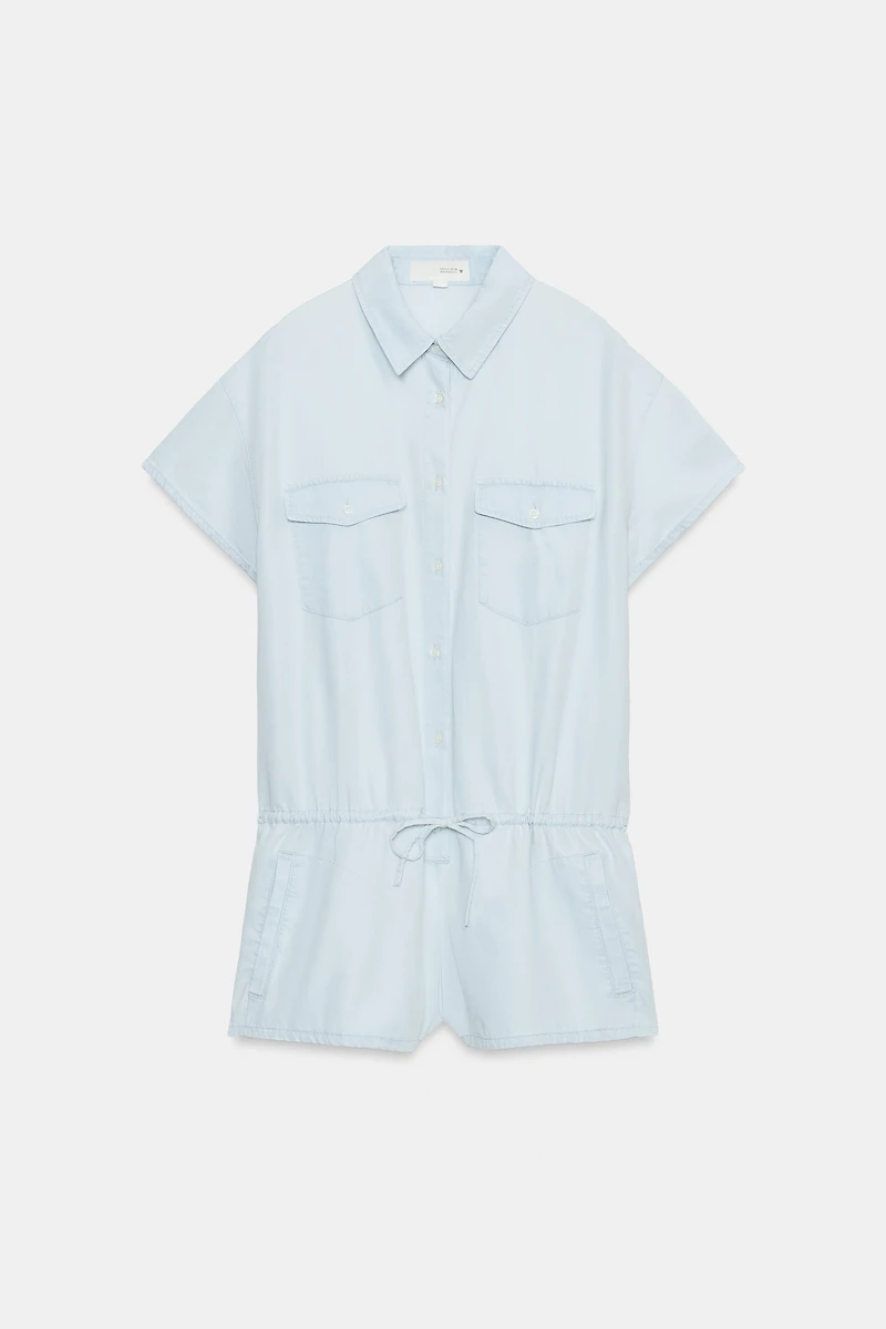 FLOWY SHORT JUMPSUIT WITH POCKETS