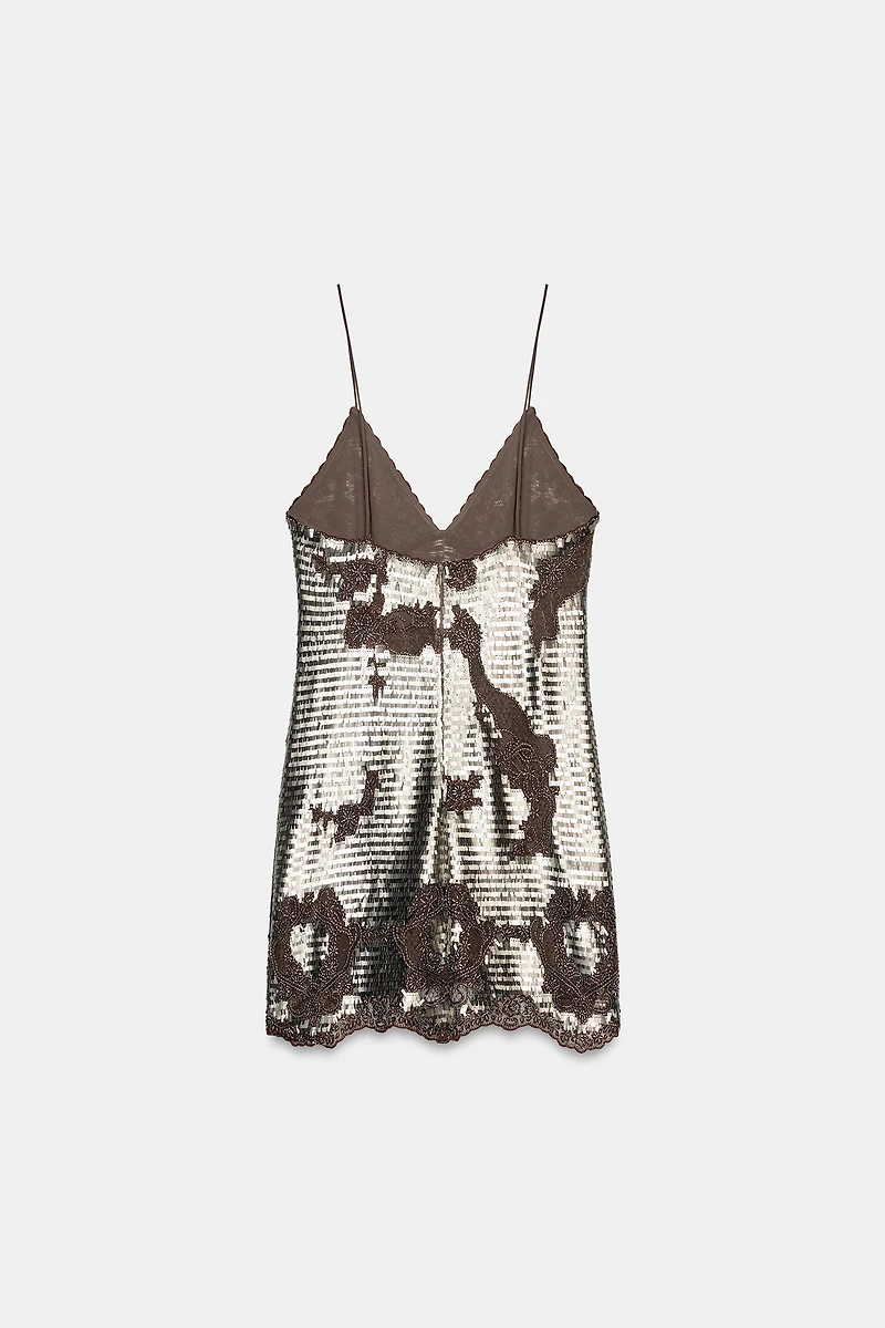 ZW COLLECTION SEQUIN SLIP DRESS