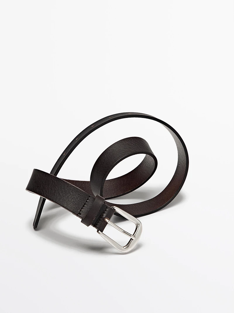 Ceinture en cuir nappa souple