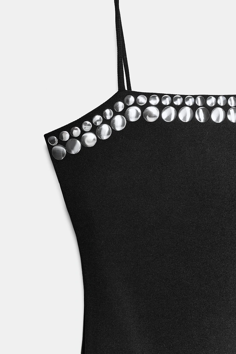 STUDDED MINI DRESS