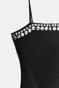 STUDDED MINI DRESS