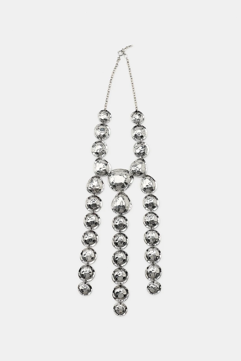 COLLIER PIÈCES MÉTALLIQUES