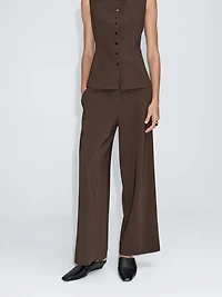 Formal wide-leg trousers