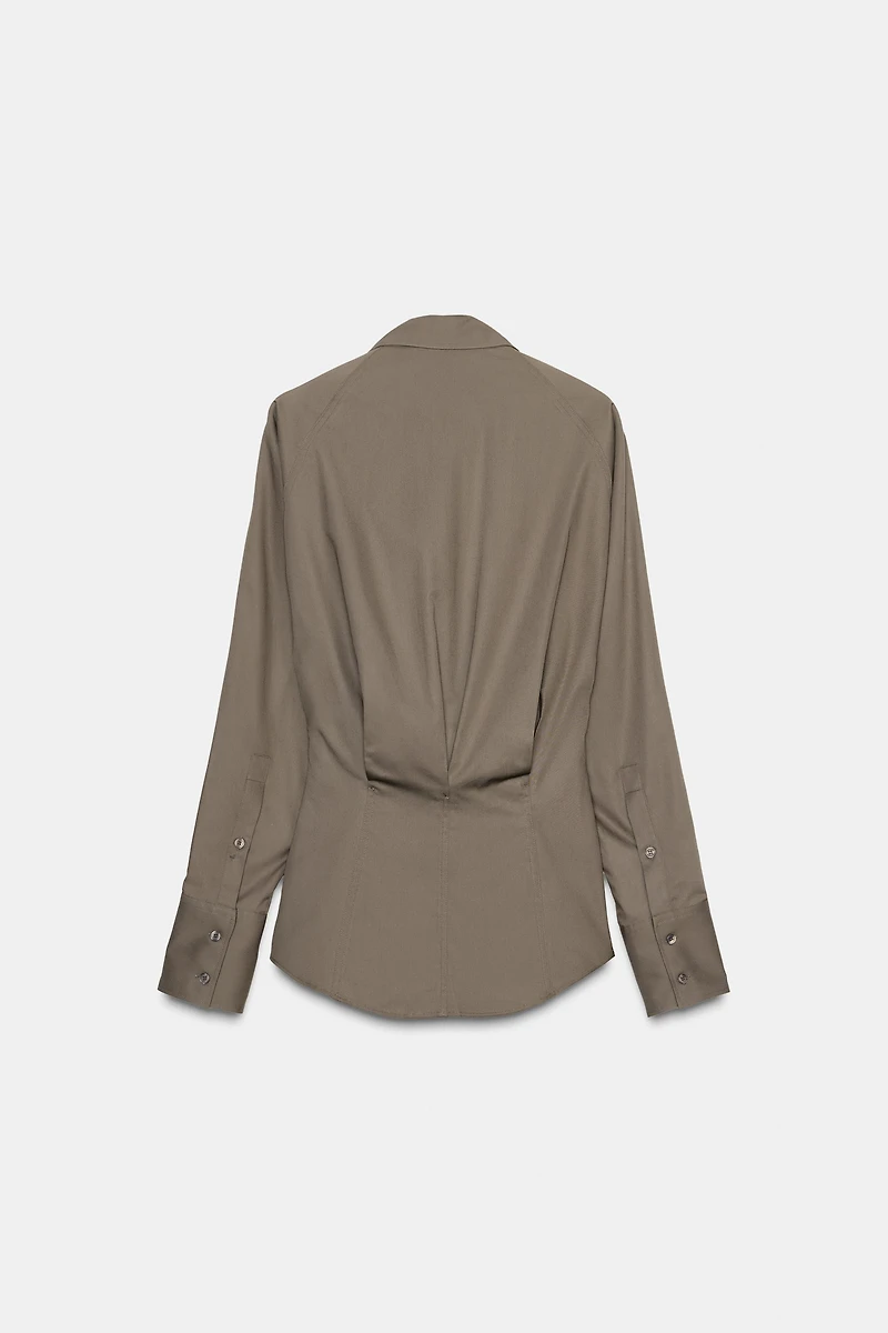 FITTED HEM SHIRT