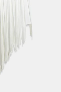 ZW COLLECTION ASYMMETRIC FRINGE SKIRT