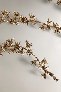 GUIRLANDE FEUILLES PAILLETÉES NOËL