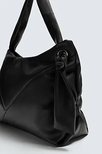 LEATHER SHOPPER BAG