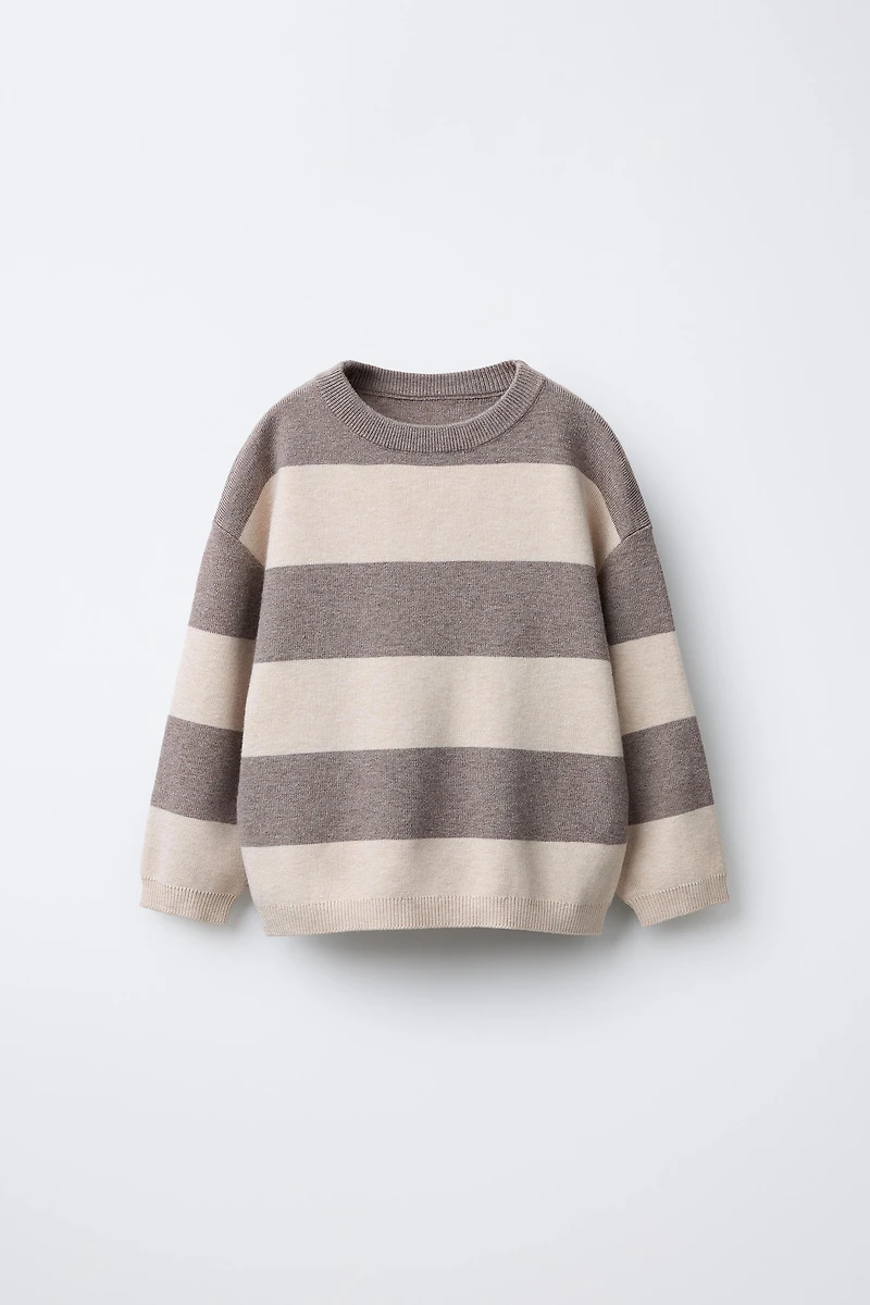 STRIPED KNIT SWEATER