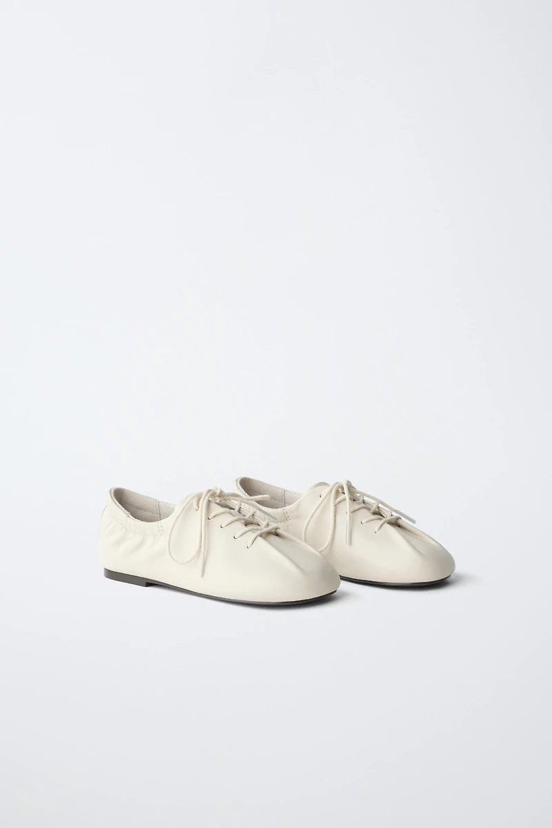 LEATHER DERBY SHOES