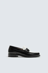 LEATHER PENNY LOAFERS HARRY LAMBERT FOR ZARA X DISNEY
