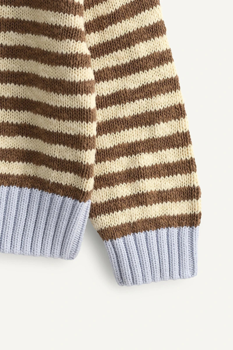LIMITED EDITION CONTRAST STRIPED KNIT JUMPER