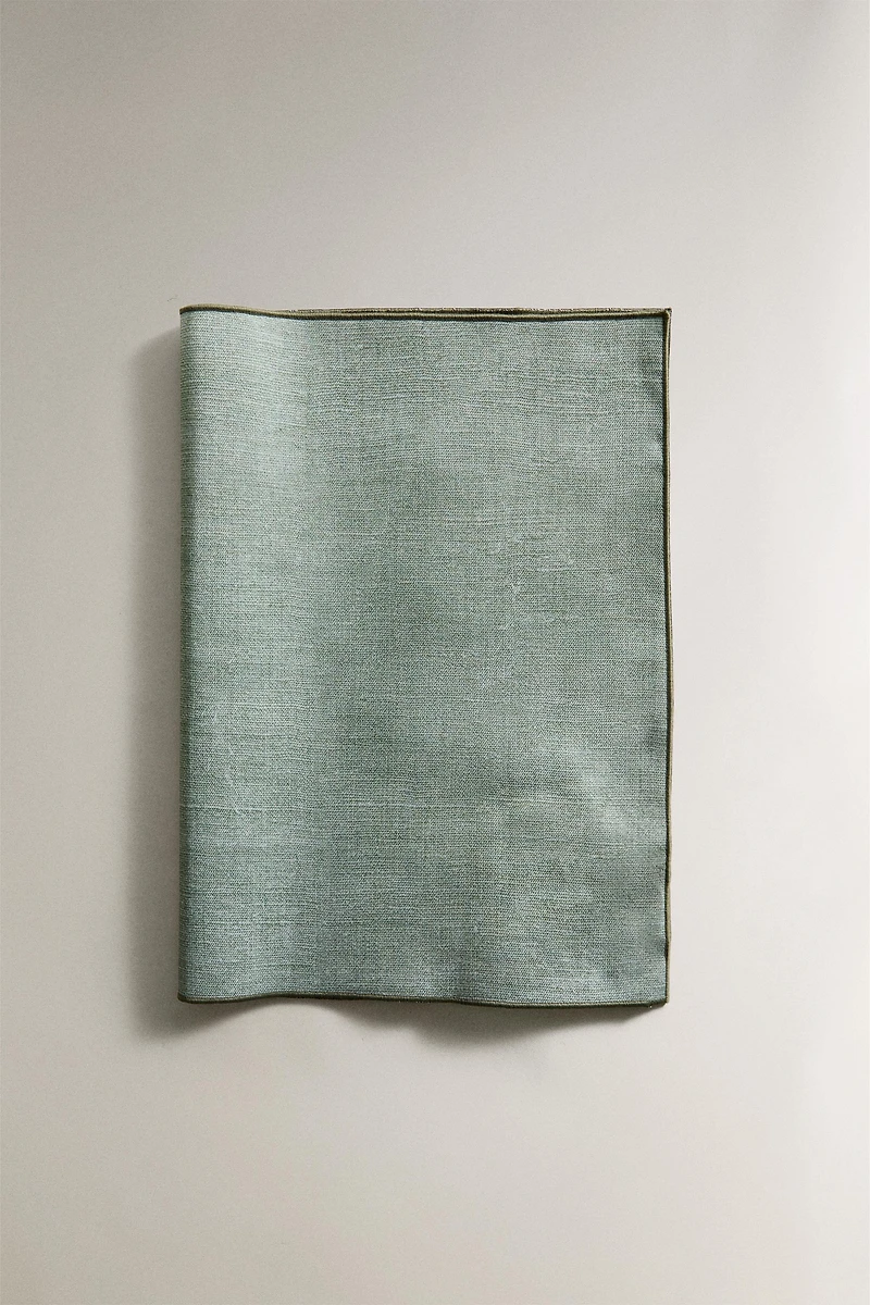 RESIN-COATED OVERLOCK PLACEMAT