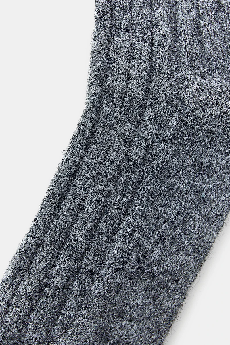 RIB KNIT LONG SOCKS