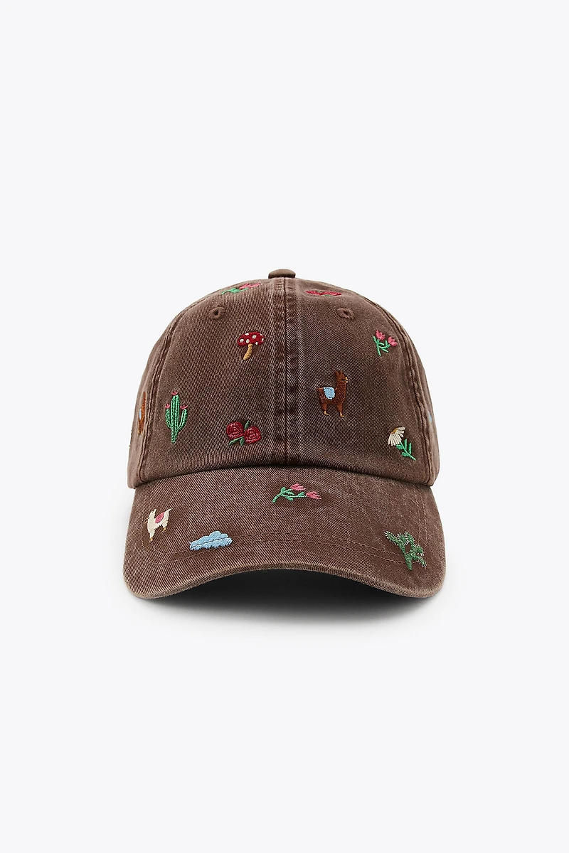 EMBROIDERED TWILL CAP