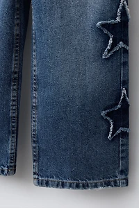 JEAN WIDE LEG PIÈCES ÉTOILES