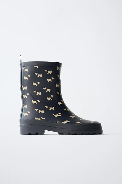 PUPPY PRINT RAIN BOOTS