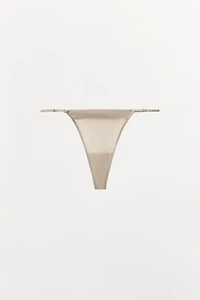 SILK BLEND THONG