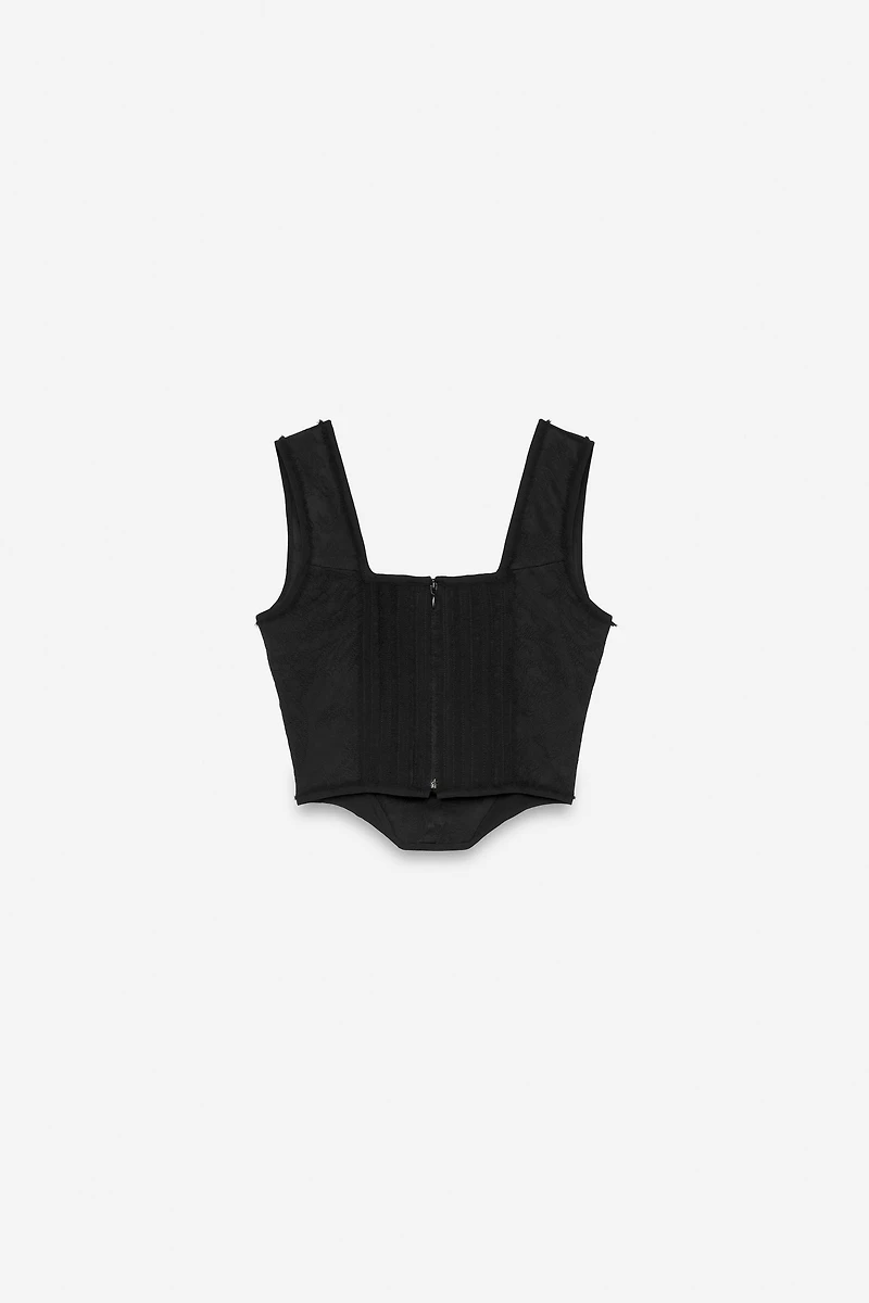 BEADED JACQUARD CORSET - THE ITEM