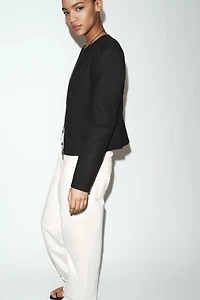 SOFT PEPLUM JACKET