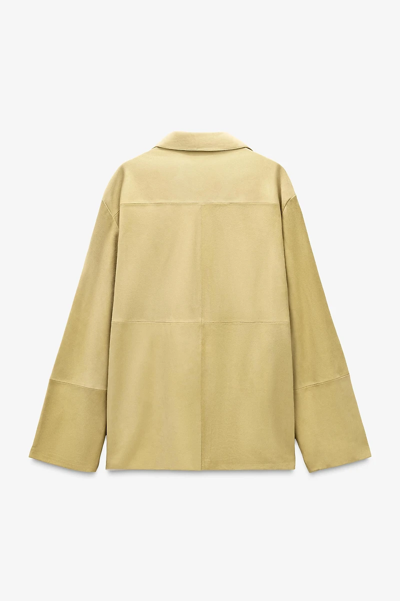 LIMITED EDITION SUEDE LEATHER POCKET SHIRT