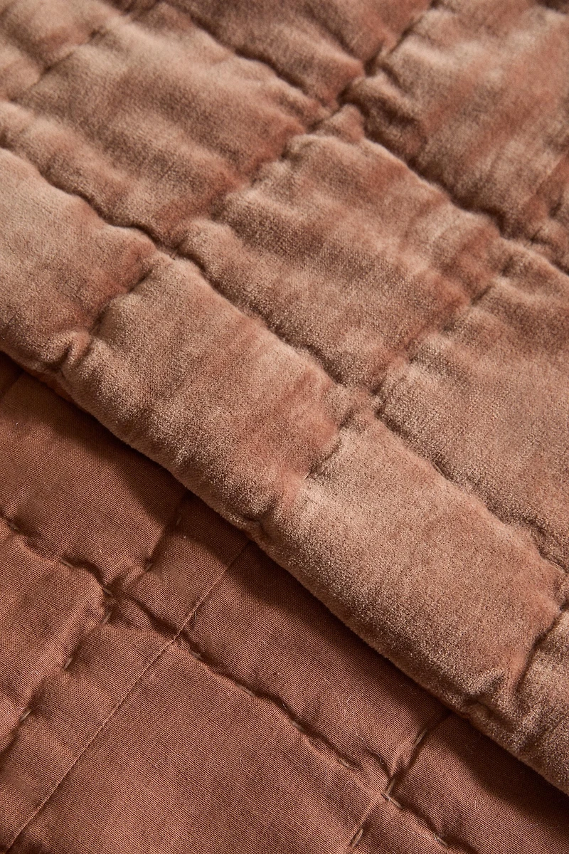 CHECK VELVET QUILT