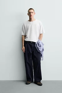 FLAMÉ TEXTURED KNIT T-SHIRT