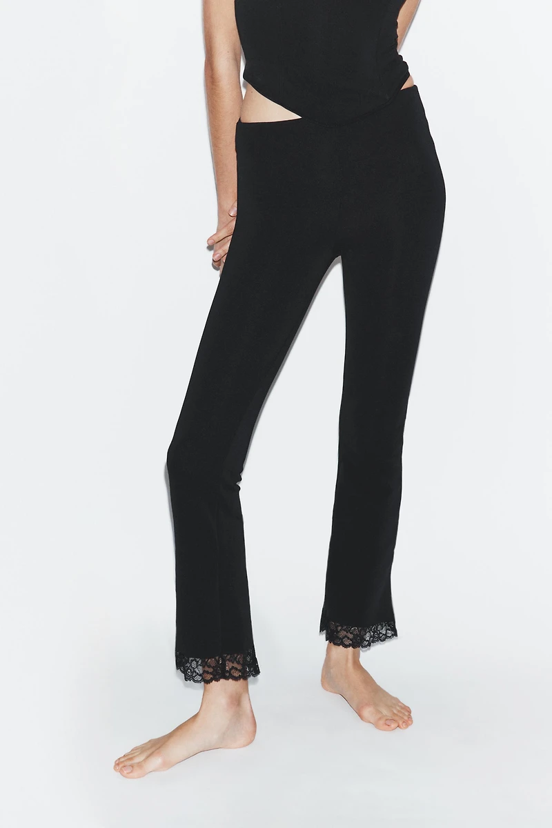STRETCH MINI FLARE PANTS