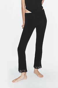 STRETCH MINI FLARE PANTS