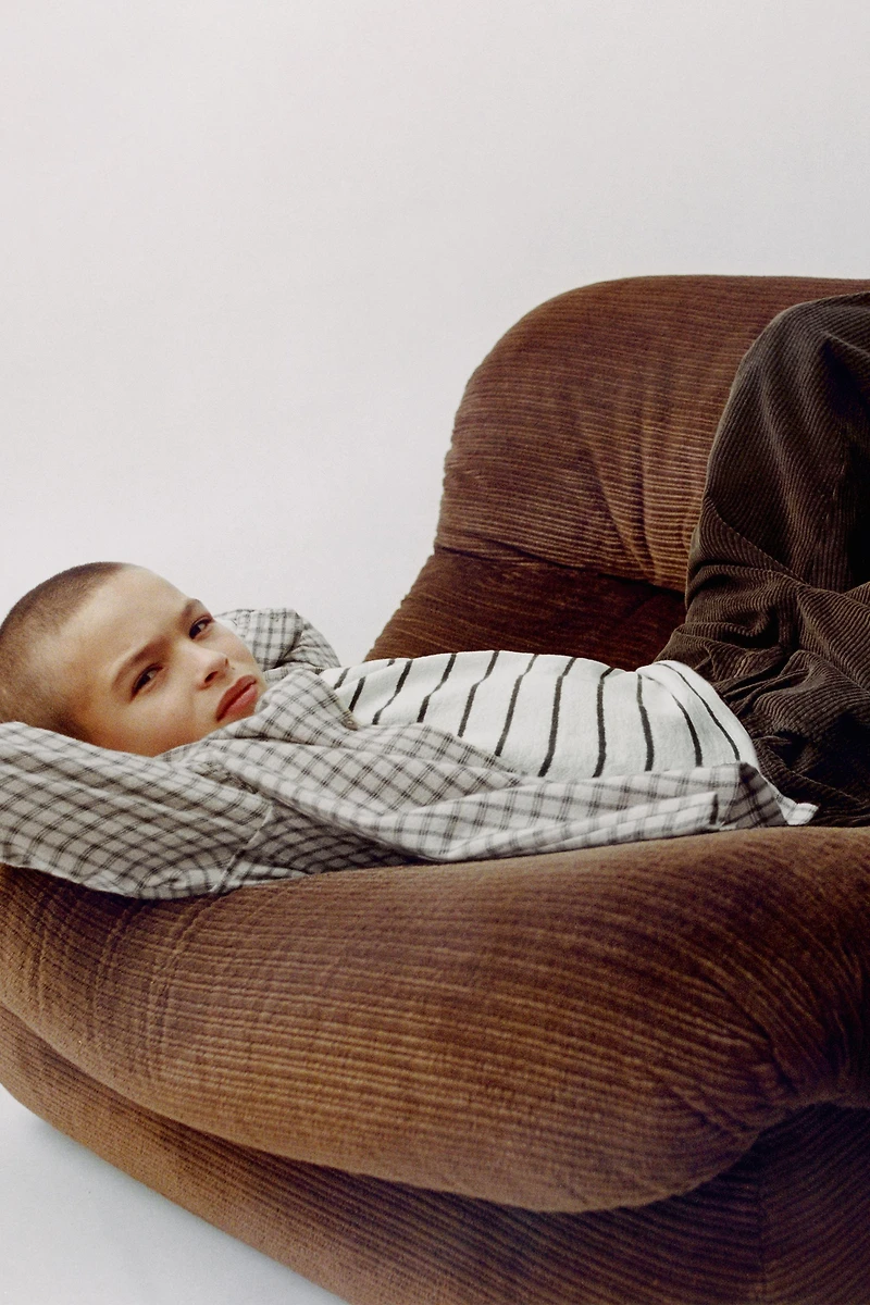 CHEMISE FLANELLE À CARREAUX ET POCHE