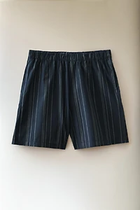 STRIPED COTTON SHORTS