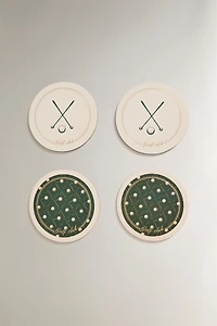 PACK OF GOLF CORK COASTERS (PACK OF 4)