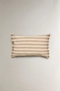STRIPED THROW PILLOW COVER
