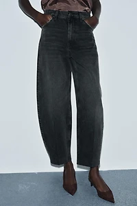 ZW COLLECTION BARREL HIGH-WAIST JEANS