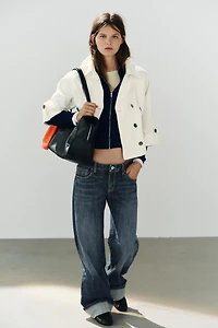 CROPPED BUTTON JACKET