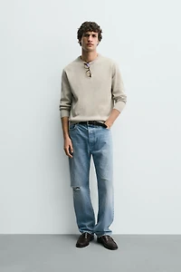 TEXTURED COTTON JUMPER