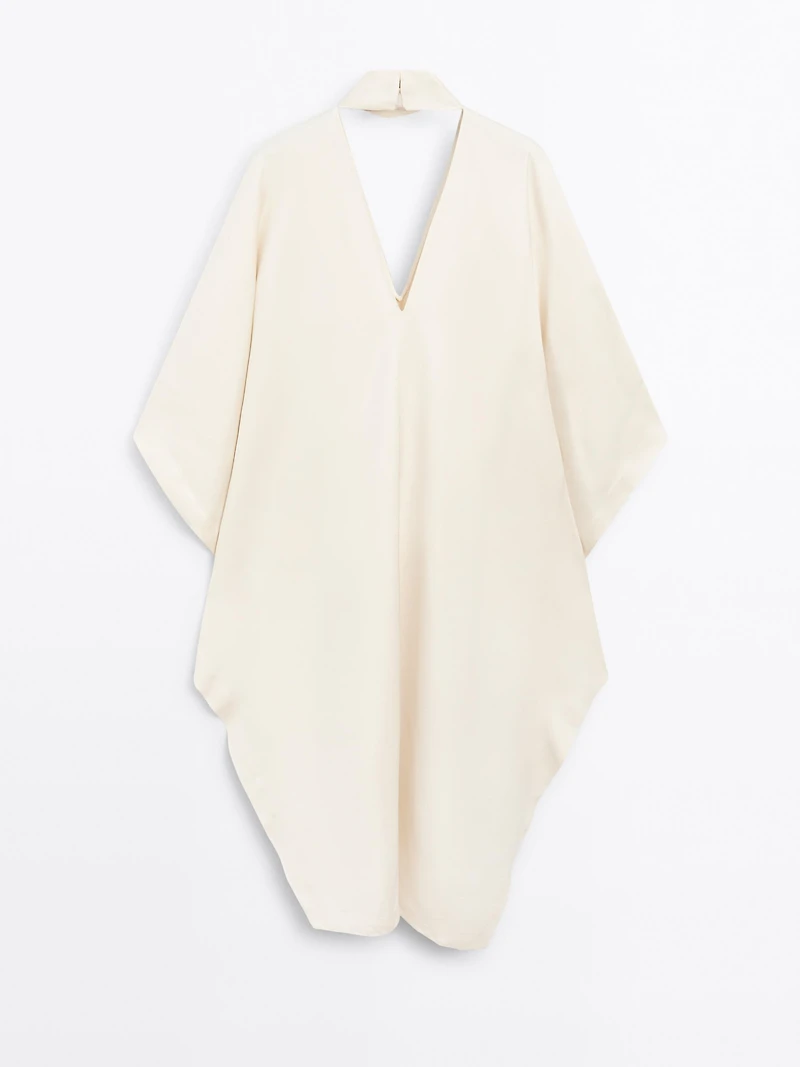 Long satin tunic dress - STUDIO