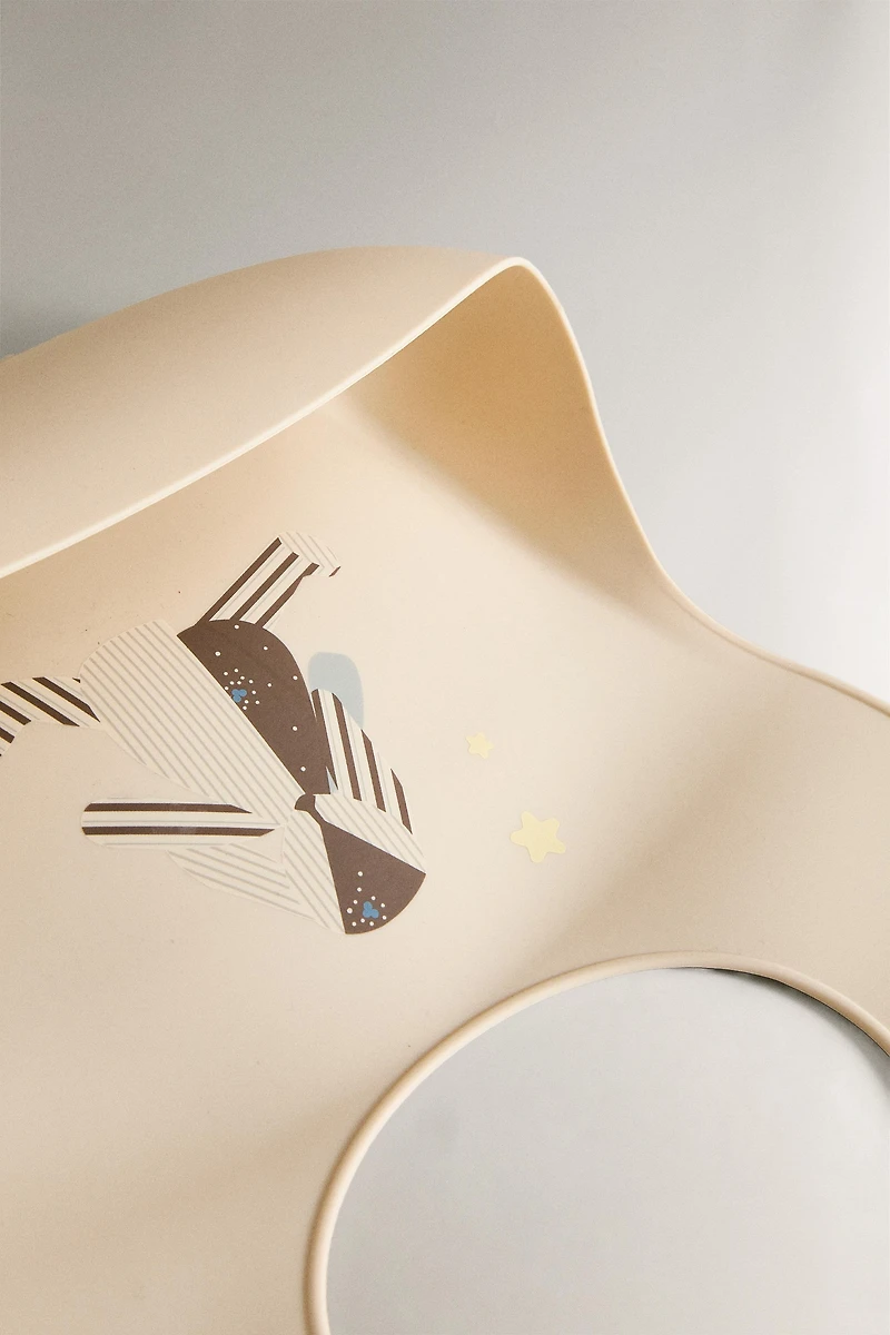 KIDS' SILICONE RABBIT BIB