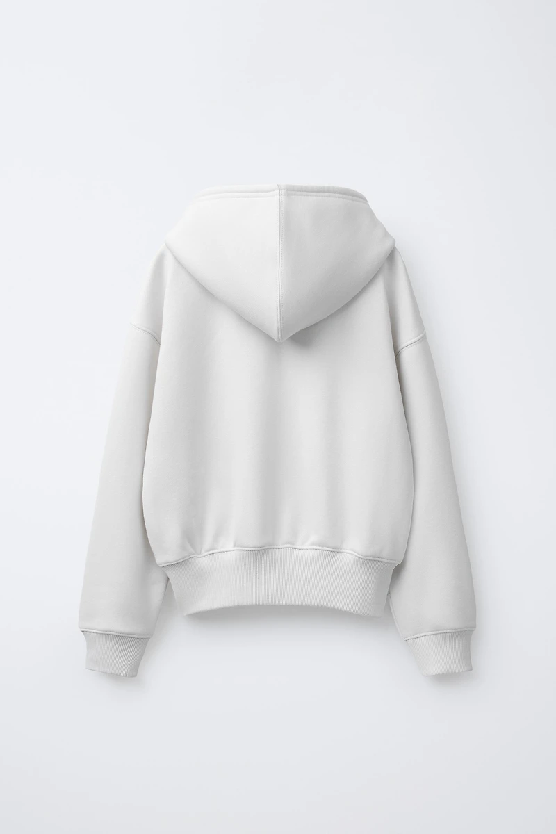 TEXT HOODIE SWEATSHIRT