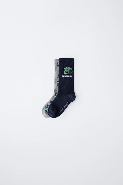 TWO-PACK OF MINECRAFT © MOJANG AB. ™ LONG SOCKS