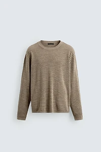 PULL EN JACQUARD À RAYURES