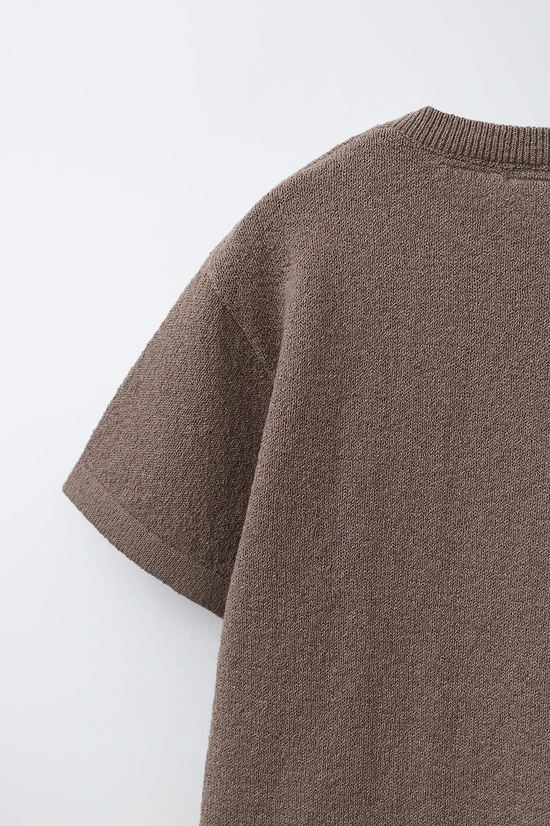 RUSTIC KNIT T-SHIRT