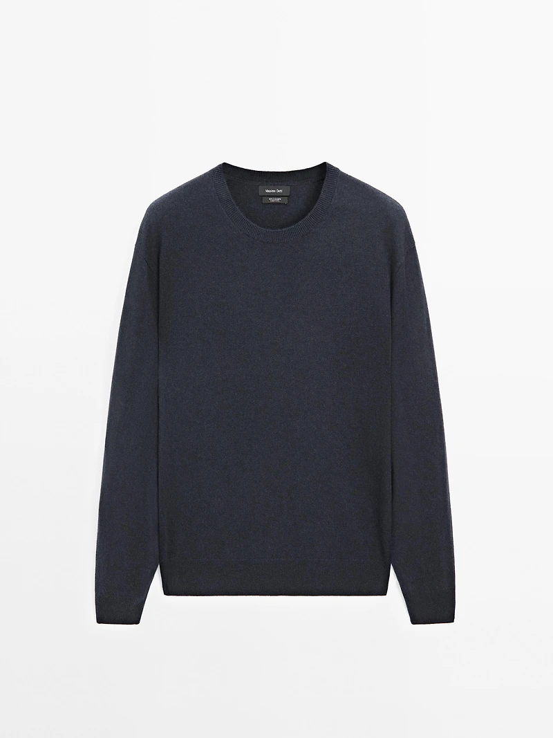 Pull en maille de cachemire à col rond