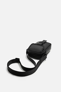 RUBBERIZED CROSSBODY BAG