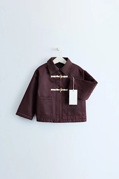 ZARA TIMELESS - BLOUSON À BRANDEBOURGS EFFET CIRÉ
