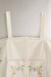 COTTON TOP WITH EMBROIDERY
