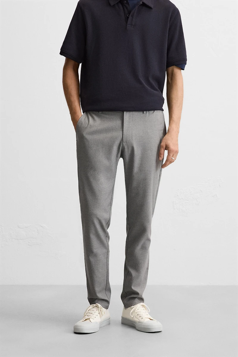 SLIM FIT STRETCH PANTS
