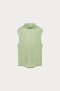 MARISA BERENSON X ZARA METALLIC THREAD KNIT TOP