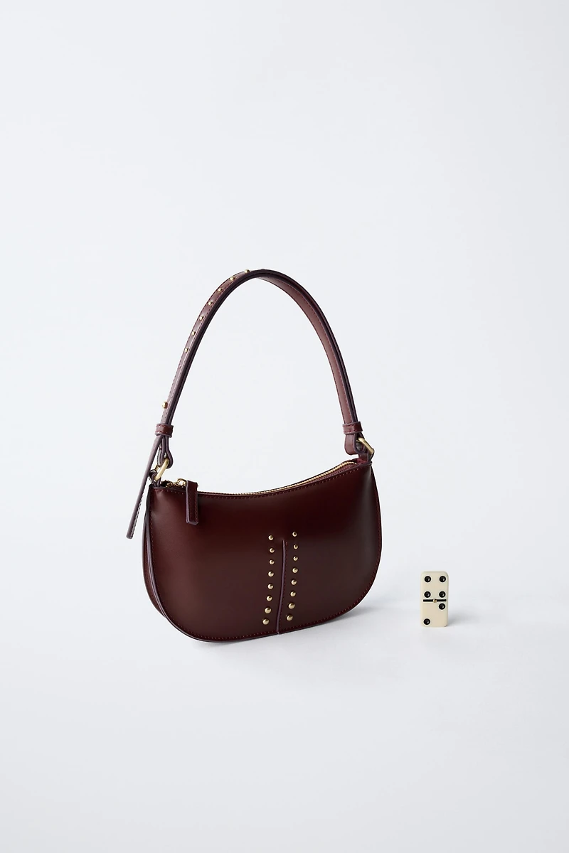 STUDDED SHOULDER BAG