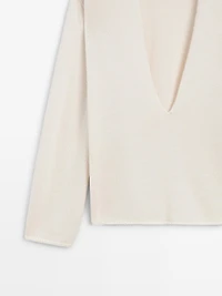 Knit alpaca and silk V-neck sweater - LIMITED