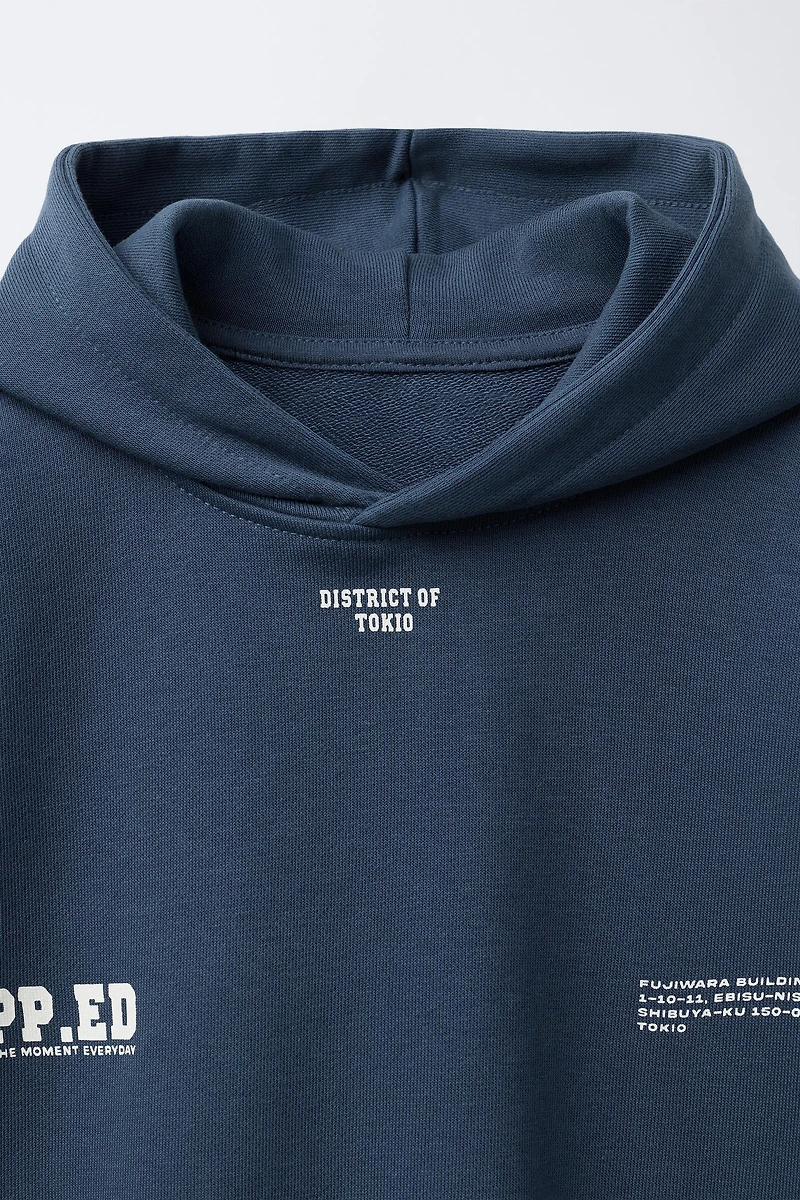 ENSEMBLE SWEAT À CAPUCHE ET PANTALON DE JOGGING INSCRIPTION